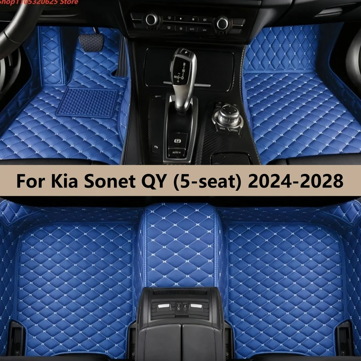 

Car Floor Mats For Kia Sonet QY (5-seat) 2024 2025 2026 2027 2028 Auto Front Rear Row Full Set Carpet Pads Foot Mat