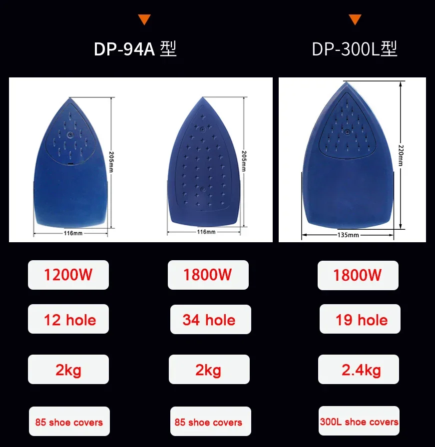 YYHC-1200W/1800W Melhor Ferro a Vapor Industrial de Eletricidade para Uso de Roupas de Lavandaria Comercial