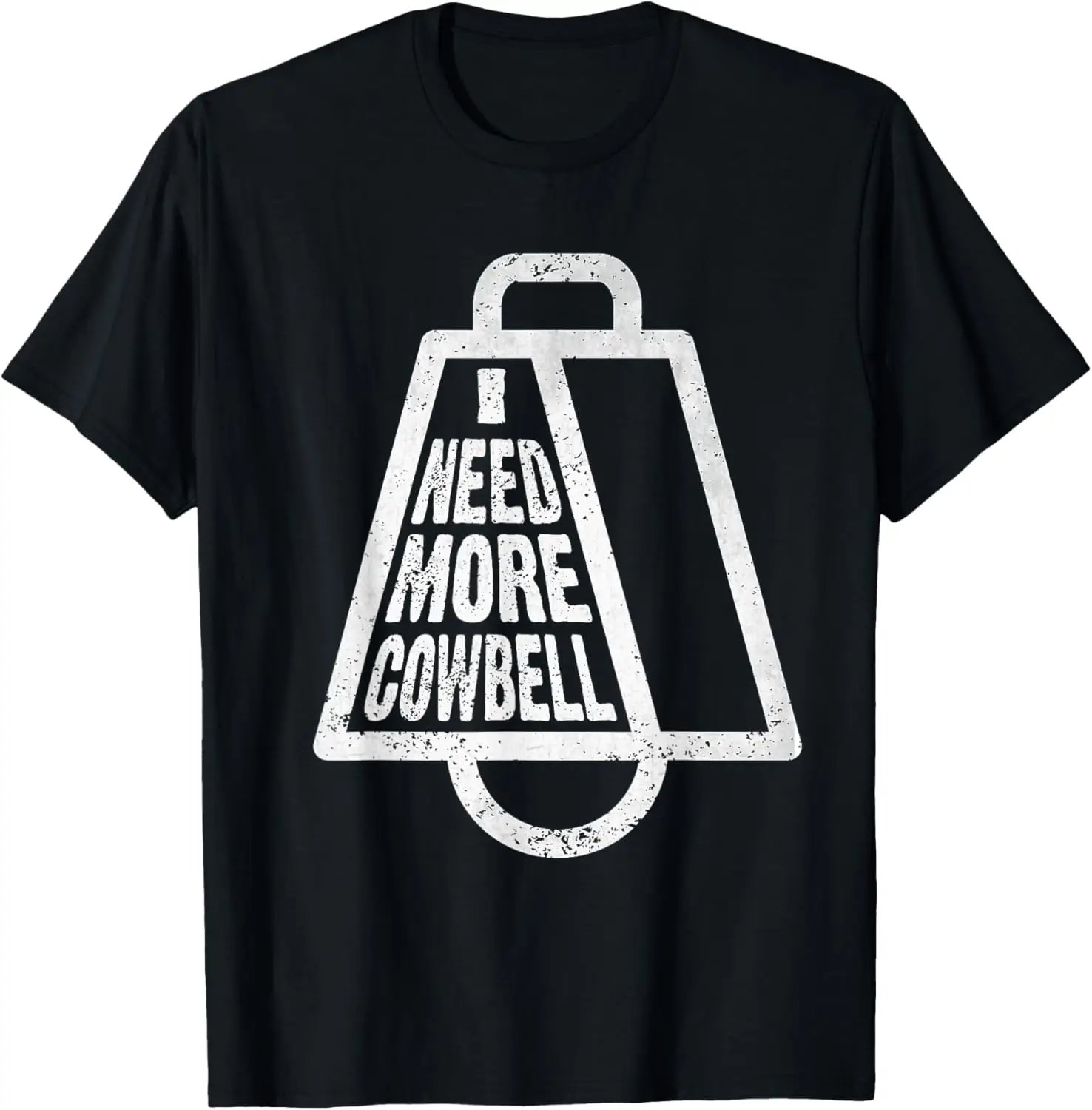 

Cow Bell More Cowbell Vintage Funny Drummer Cowbell Funny T-Shirt