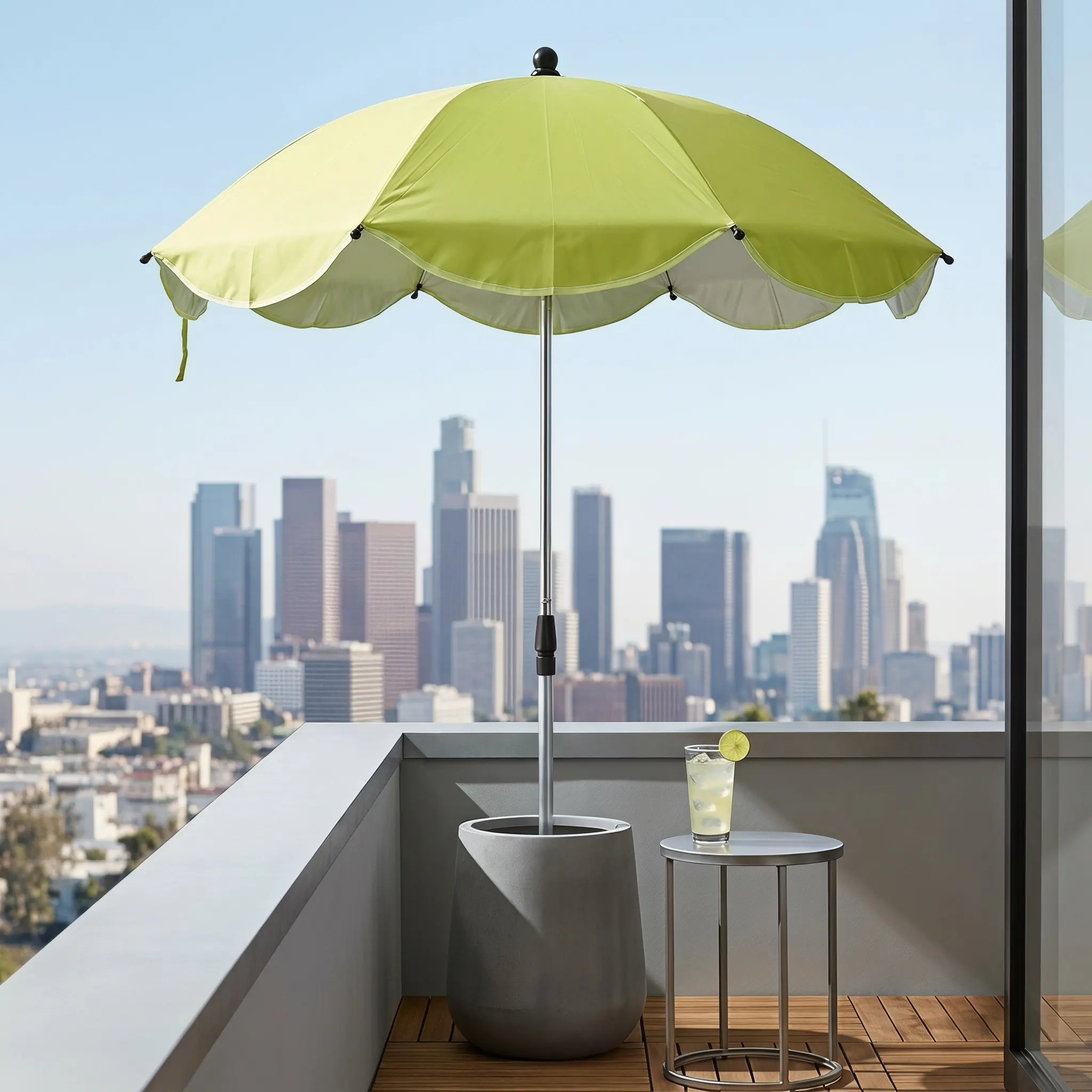 Plant Shading -Blue 43.3 Garden Umbrella Shade Adjustable Telescopic Pole Outdoor Plant Sunshade for Potted Flowers