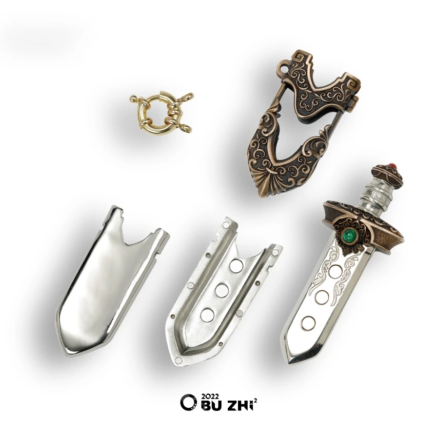 BUZHI EDC زخرفة طاولة السيف الكنز الرائعة أدوات تخفيف التوتر المكتبية أداة رائعة زينة رائعة