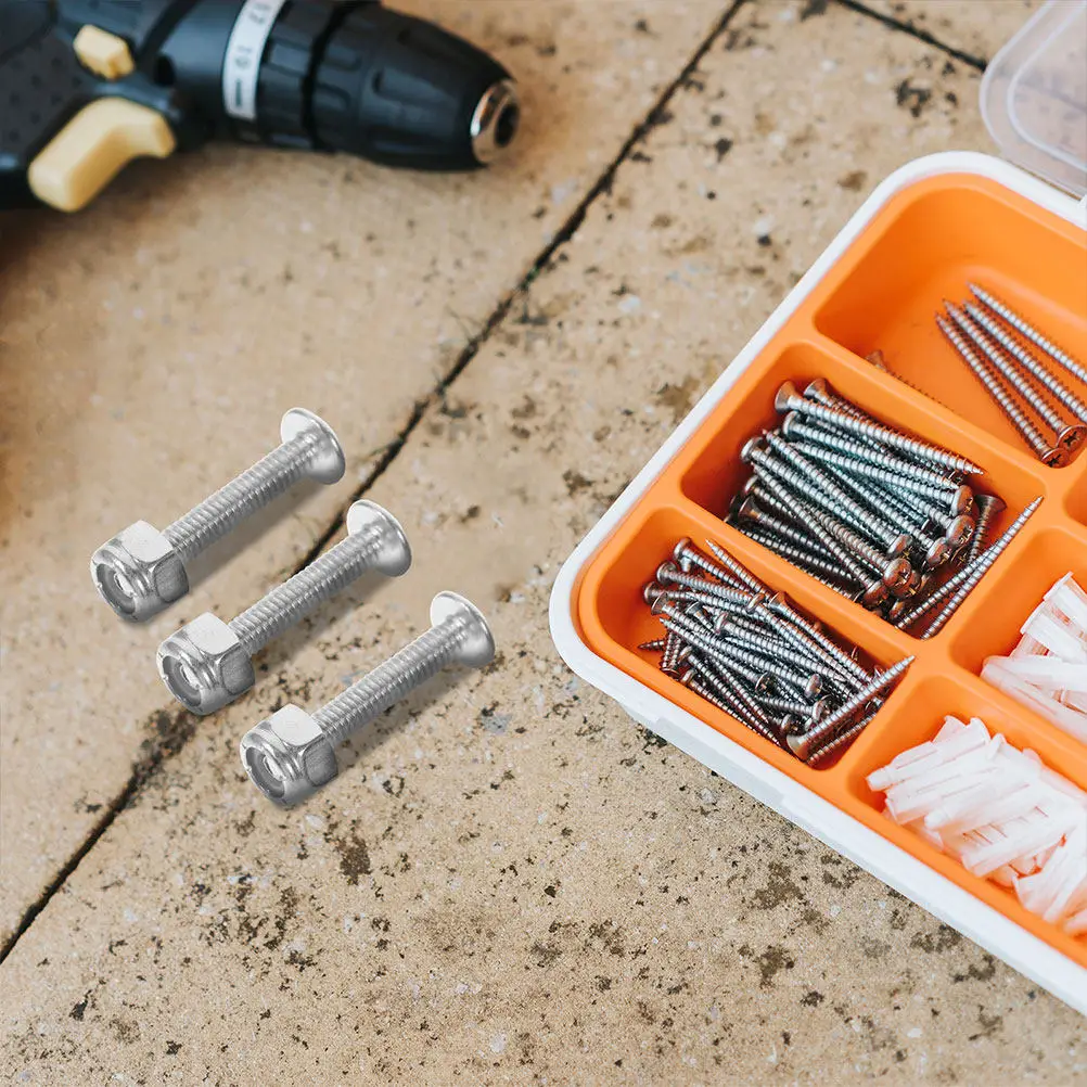 10Pcs Foosball Player Fixation Screws Metal Nuts Sturdy Replacement Foosball Table Hardware Accessories Football Machine Parts