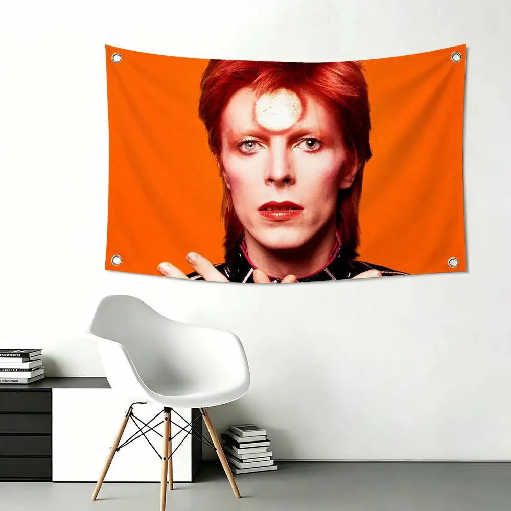 D-DavidS B-BowieS Flags Wall Hanging Tapestry Outdoor Garage Room Decorative flag Background Blanket
