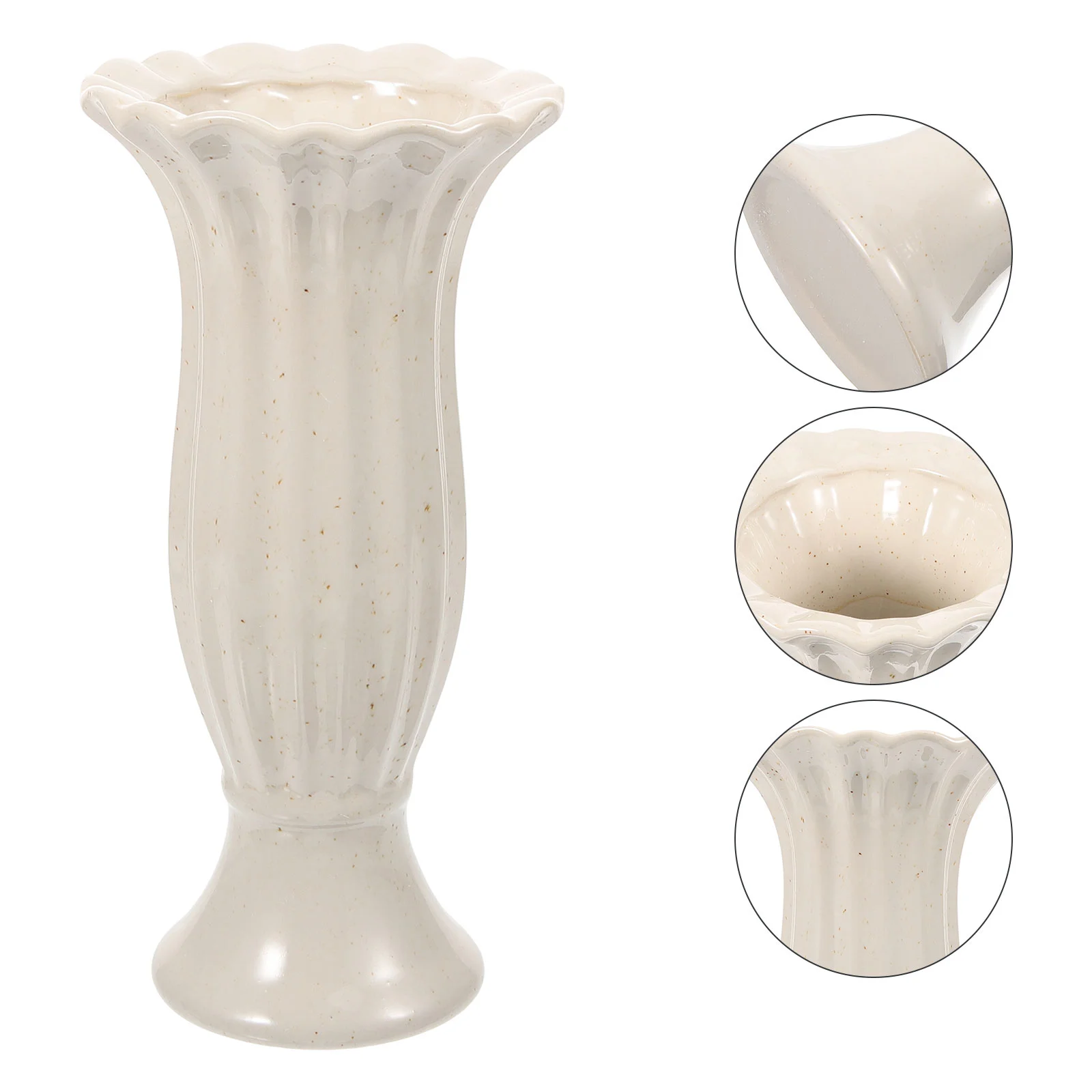 

Floral Vase for Cemetery Grave Flower Holder Classic Urn Planter Vases Pots Adornment Ceramics