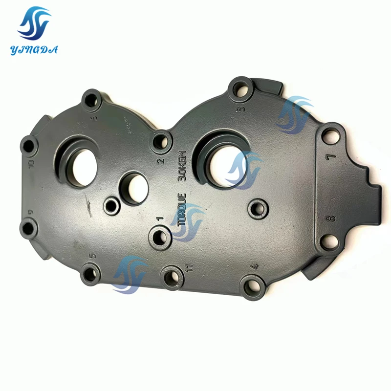 High quality Cover, Cylinder Head 1 61N-11191 For Yamaha Outboard Motor 2T 25HP 30HP 61N-11191-01 Boat Engine Aftermarket