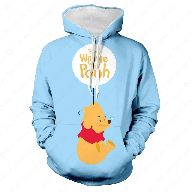 Winnie The Pooh 3D Men\'s Hoodie Disney Cartoon Hoodie Sweatshirt Clothing Men Women Kids Cartoon Graphic All Over Print Hoodie