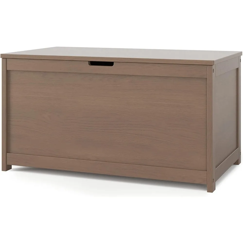

Harmony 33” Wood Toy Box, Large Storage Chest, Plenty of Storage, 2 Safety Hinges, Standard Ventilation Hole on Back, 6 Cubic F