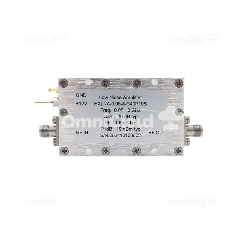 

HX LNA - 0,05-8 - G40 P19 S 50 МГц-8 ГГц 40 дБ малошумящий усилитель 0,05–8 ГГц LNA с гнездовым разъемом S M A-F