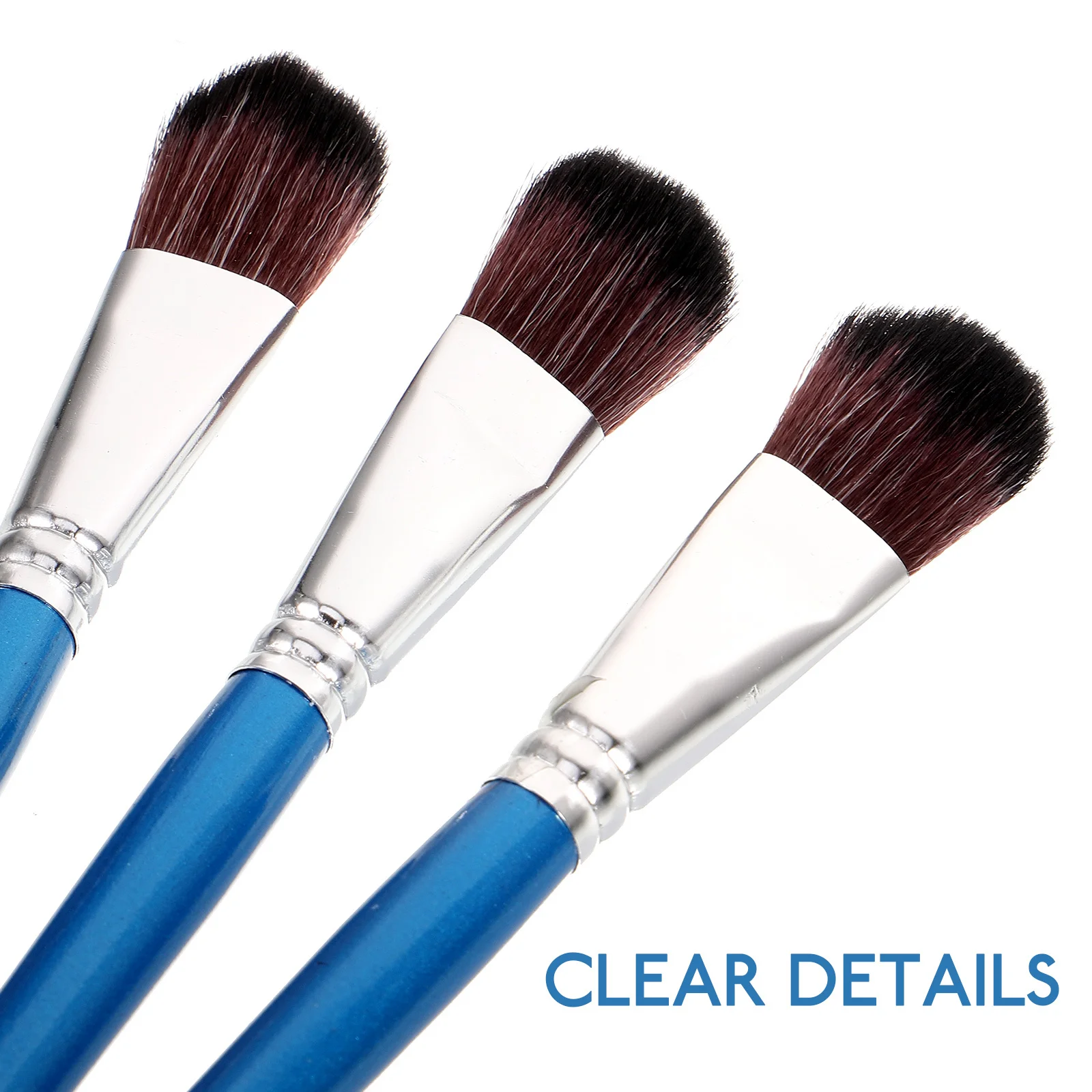 

6Pcs Painting Brushes Set Nylon Hair for Acrylic Watercolor Oil Gouache Fine Tip Detailing Lightweight Easy Control Student