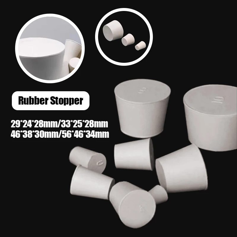 29*22*28/33*25*28/46*38*30/56*46*34mm Plug White Rubber Plug Blind End Rubber Plug Sealing Floor Drain Rubber Stopper Bungs Labo