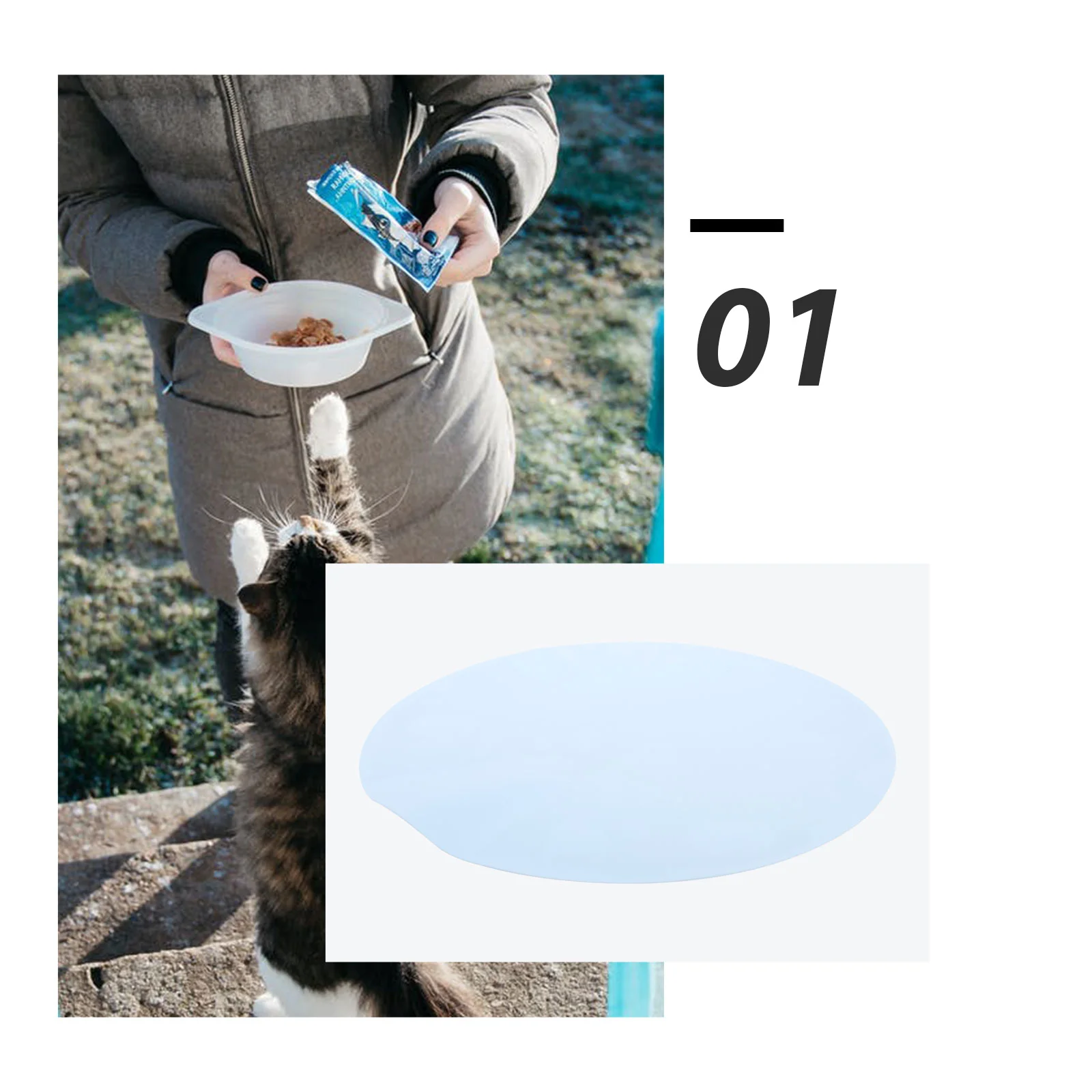 

1Pcs Premium Silicone Pet Food Mat Durable Leak-Proof Cat Dog Feeding Pad Non-Skid Waterproof Floor Mat Cat Placemat