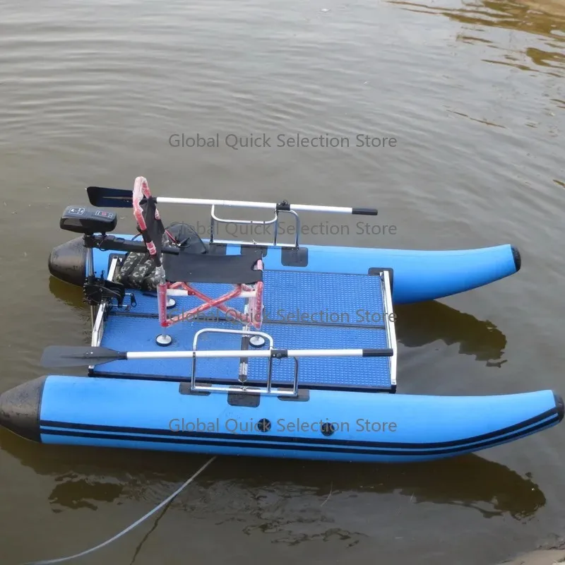 Catamaran Luya boat/raft fishing platform/floating fishing platform/small motorboat/single fishing rubber boat