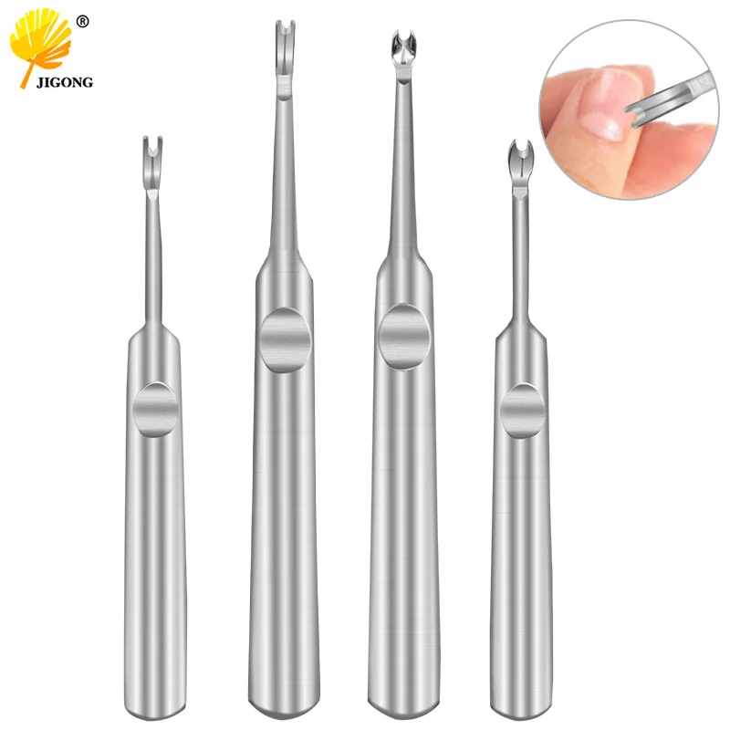 

1Pc Cuticle Remover Dead Skin Pusher Surgical Grade Stainless Steel Nail Art Manicure Tools Scraper Nail Cleaner Trimmer