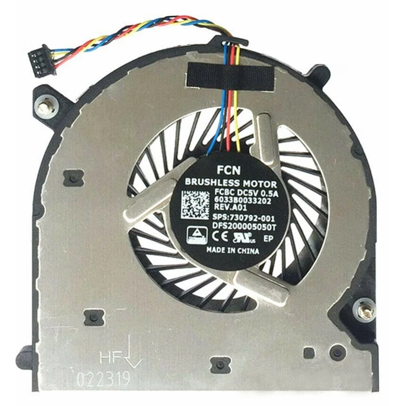 CPU Fan For HP 740 755 840 G1 850 ZBook 14 G1 G2 Laptop Cooling Cooler