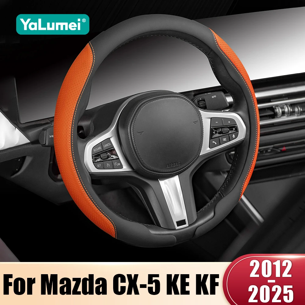 For Mazda CX-5 CX5 KE KF 2012 2013 2014 2015 2016 2017 2018 2019 2020 2021 2022 2023 2024 2025 Car Steering Wheel Cover