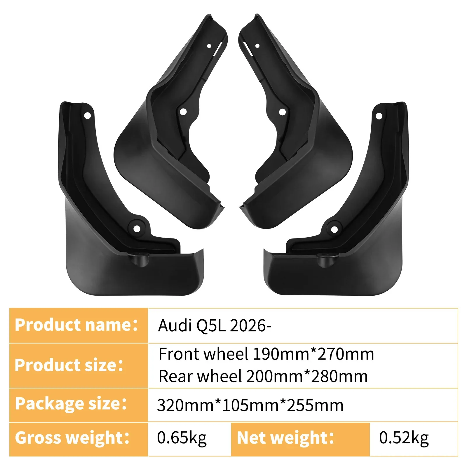 For Audi AUDI Q5L 2026 car tire fender foreign trade cross-border fender modification supplies car fender