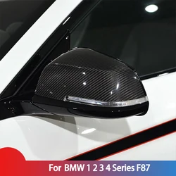 Real Carbon Rearview Mirror Cover For BMW 1 2 3 4 Series 2012-2019 Replacement Side mirror cover F30  F80  F20 E84 Accessories