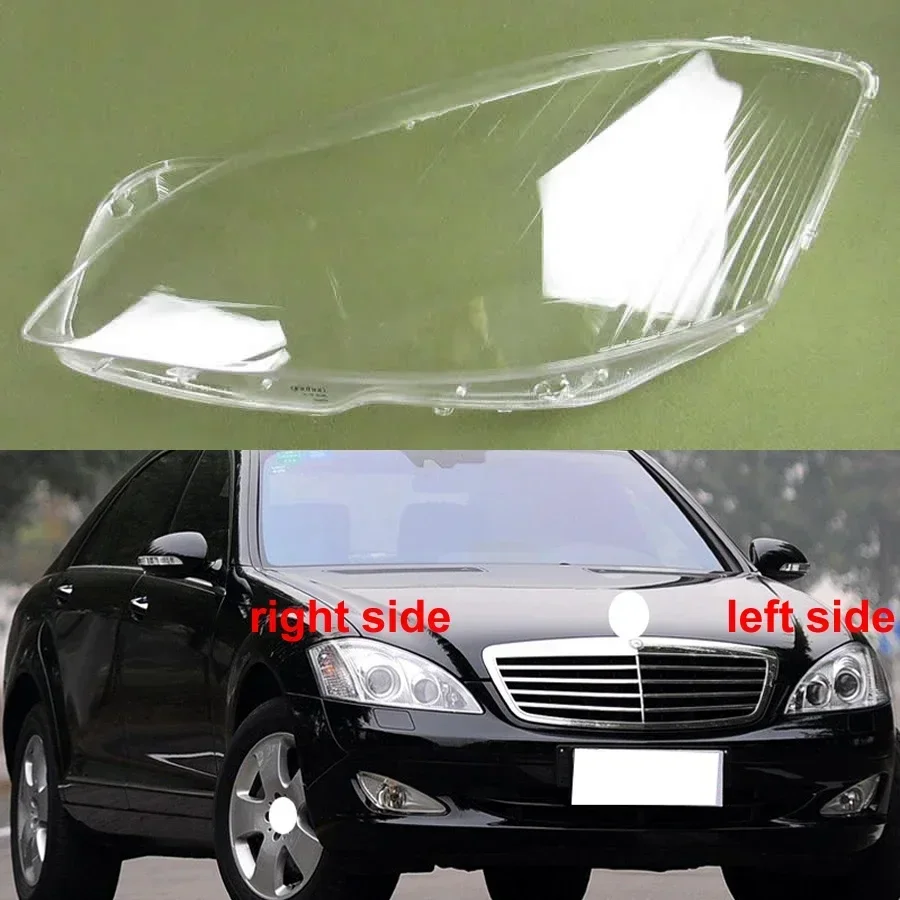 

For 2006-2009 Benz W221 S300 S350 S400 S500 S600 Headlight Cover Transparent Lampshade Lamp Lens Headlamp Shell Plexiglass