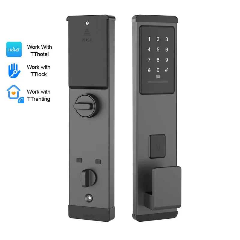 

Apartment Security Automatic Bluetooth Electronic Touch Screen Keypad Combination Password Digital Door Lock With TTlock App