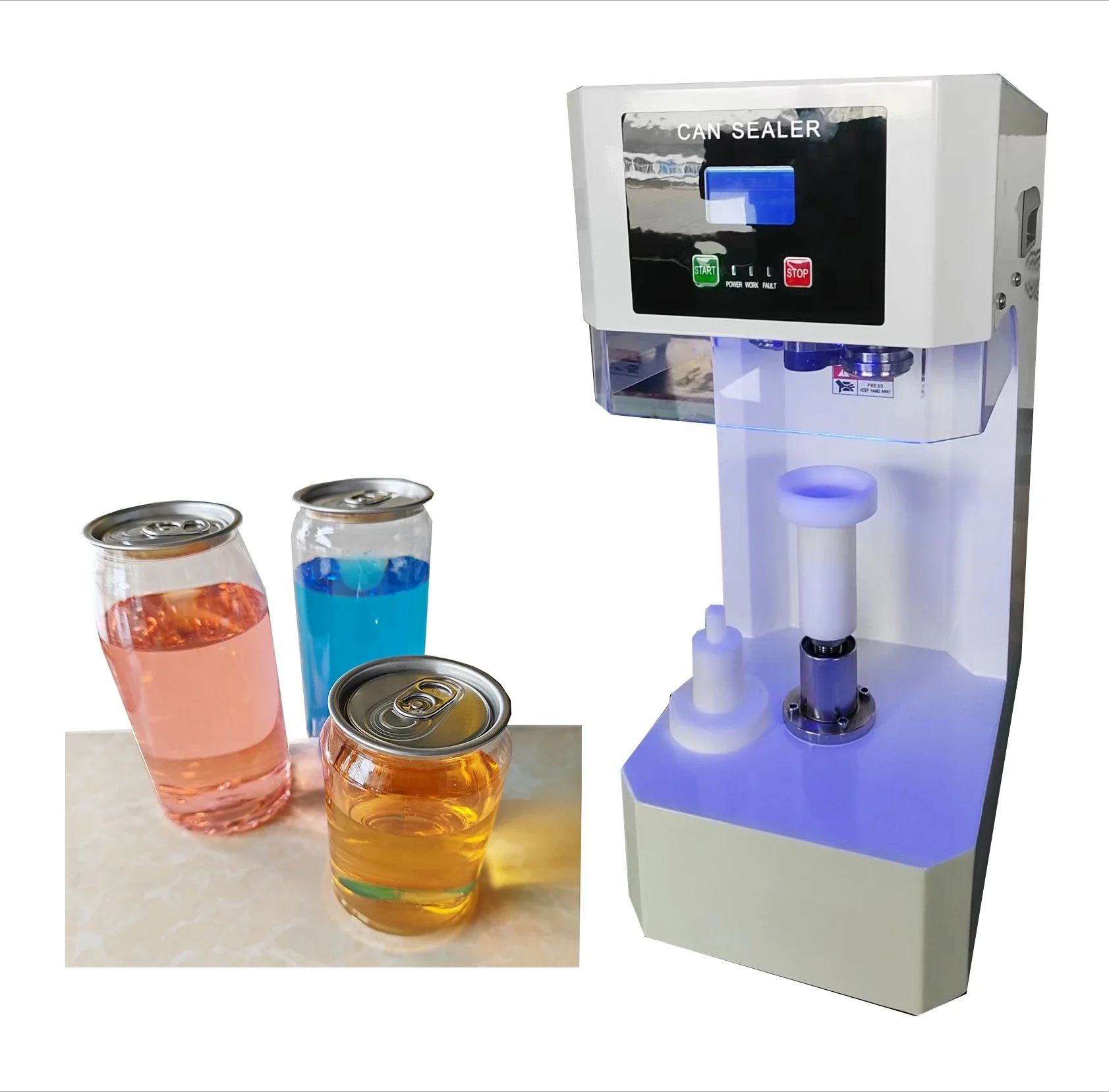 Automatic Aluminum Can Plastic Bottle Sealer Boba Tea Can Sealer Sealing Machine for Milk Tea Shop