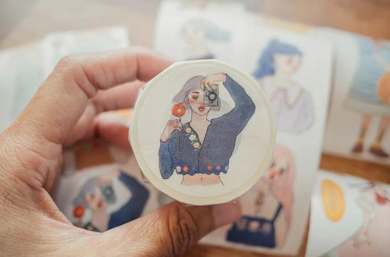 

La Dolce Vita Studio Vintage The Song of Hundred Blooms2 Washi Tape for Card Making DIY Scrapbooking Plan Sticker