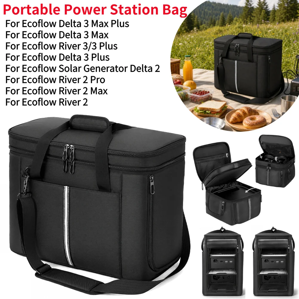 Carrying Case For Ecoflow Delta 3 Max Plus/Delta 3 Max Portable Power Station
