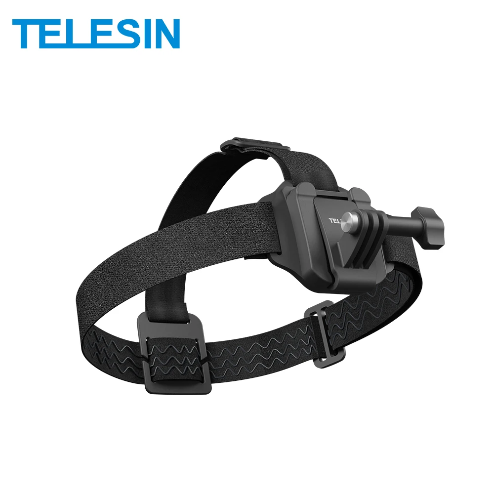 

TELESIN 2-in-1 Head Strap Hat Clip Mount for GoPro Hero 13/12/11/10/9/8Insta360 DJI OSMO Action Camera Accessory Head Belt Strap