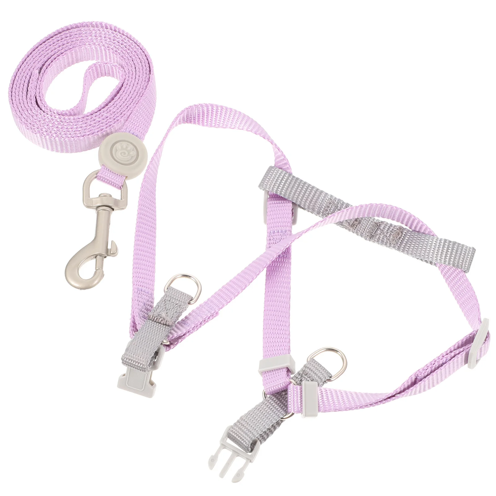 

1Set Cat Harness and Leash Escape Proof Pet Walking Rope Wear-Resistant Material Easy Buckle Design Control Safe