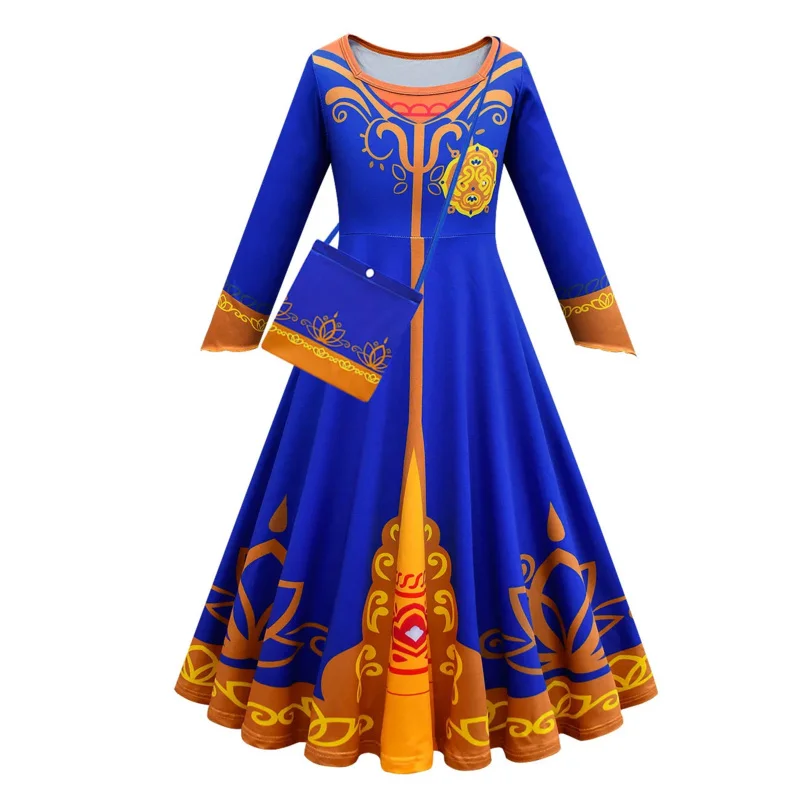 Mira Cosplay fantasia para crianças, vestido de princesa e capa, real, detetive, carnaval, festa de aniversário, vestido extravagante, menina, criança