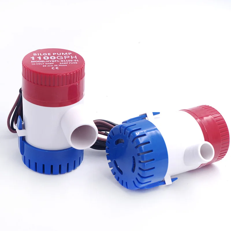 Hot 12V Vacuum Water Pump Submersible Marine Boat Bilge Pump 1100GPH Water Pump Used In Boat Seaplane Motor Homes Houseboat