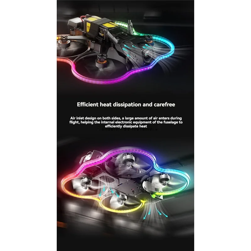 رائعة-لـ Speedybee Bee25 2.5 بوصة طقم إطارات سماعة لاسلكية تعمل بالبلوتوث ضبط الإطار مع شريط إضاءة لأجزاء الطائرة بدون طيار O3 HD VTX