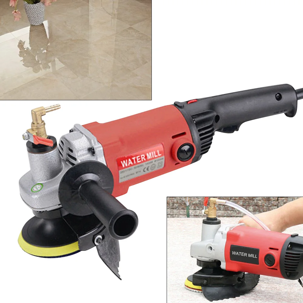 1400 W Nassstein-Polierer, Beton-Polier-Set mit variabler Geschwindigkeit für Granit, Politur,