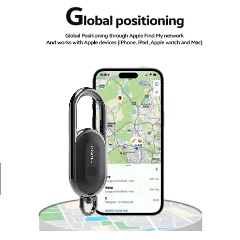 

Smart Bluetooth Anti-lost keychain Smart Finder Lucky Tag alarm GPS Use On Apple ios For LYNK&CO 06 03/01 05 09 2023-2024
