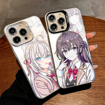 Kawaii Anime kız Alya telefon kılıfı için IPhone 16 15 14 13 12 11 Pro Max X XR XSMAX 8 7 artı şeker mat darbeye arka kapak