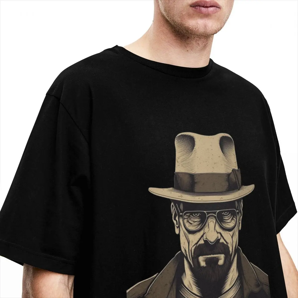 Breaking Bad T-Shirt Heisenberg Say My Name Trendy Cool T-Shirts Short Sleeve Y2K Tshirt Summer Cotton Crewneck Plus Size Tees