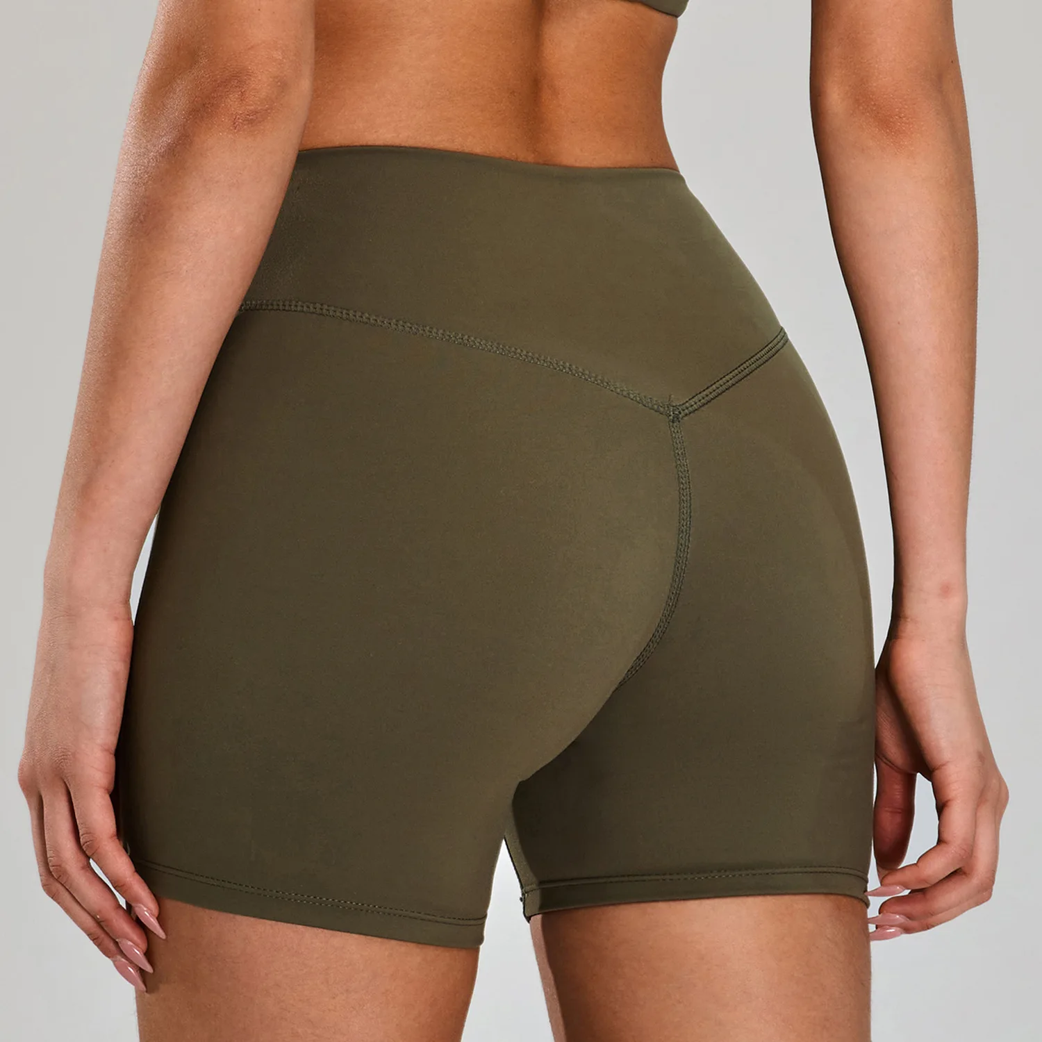 Yoga Shorts High Waist Workout Shorts Fitness Lift Peach Butt Fitness Tights Gym Running Body Cycling Pants Casual Sportswear