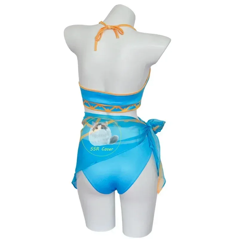 

aaa12 3Game Tears of The Kingdom Costumes Zelda Cosplay Swimsuit Anime Character Performance Clothes Halloween Carnival
