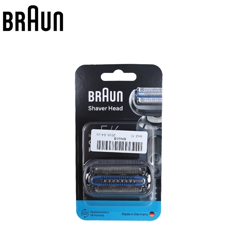 Braun 65B Replacement Shaver Head Fit Braun Series 5 Series 6 Electric Razor Foil Cutter Head Shaver Accessories