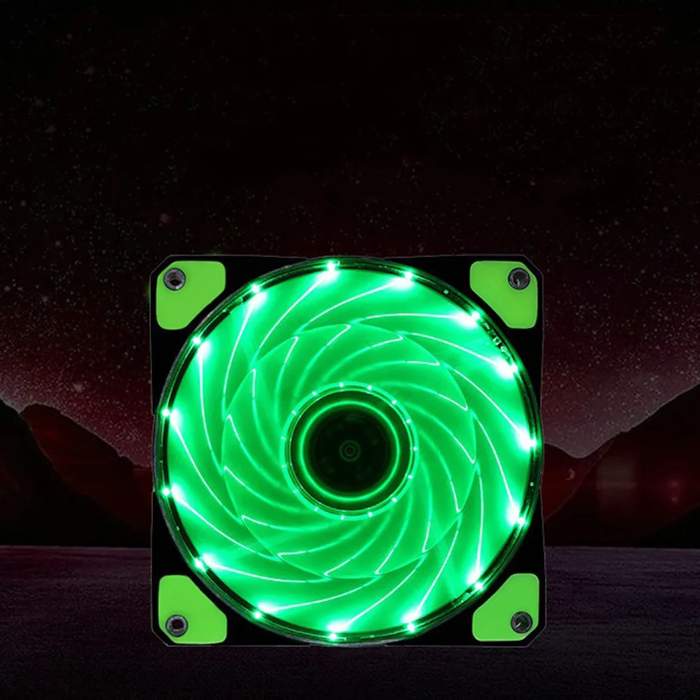 

Rgb Case Fan 12cm Ultra Silent Quiet Cooling Fan Powerful Cooling for Computer Case CPU Cooler 33 LED 12V Dc Blue