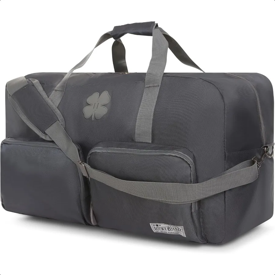 

Lucky Travel Duffel Bags 65L Gym Bag Travel Bag Large Duffle Bag for Men Foldable Overnight Weekender Bags for Women Men with A