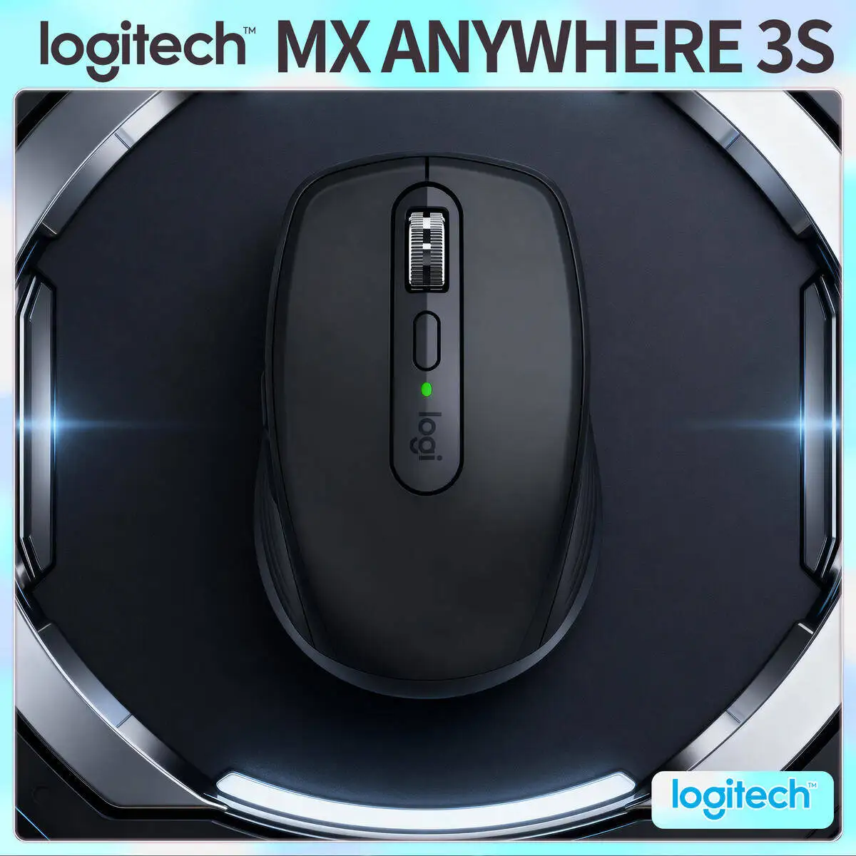 

Компактная мышь Logitech MX Anywhere 3S, эргономичный дизайн, перезаряжаемая, с быстрым прокруткой для портативных ПК Mac