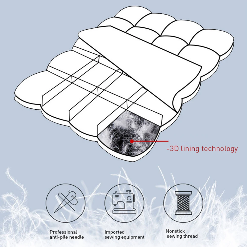 Imagem -03 - Lanlika Luxo 100 Ganso para Baixo Consolador Calor Edredon Colcha Inverno Toda a Temporada Rainha Rei Cobertores 100 Algodão Escudo para Mulher