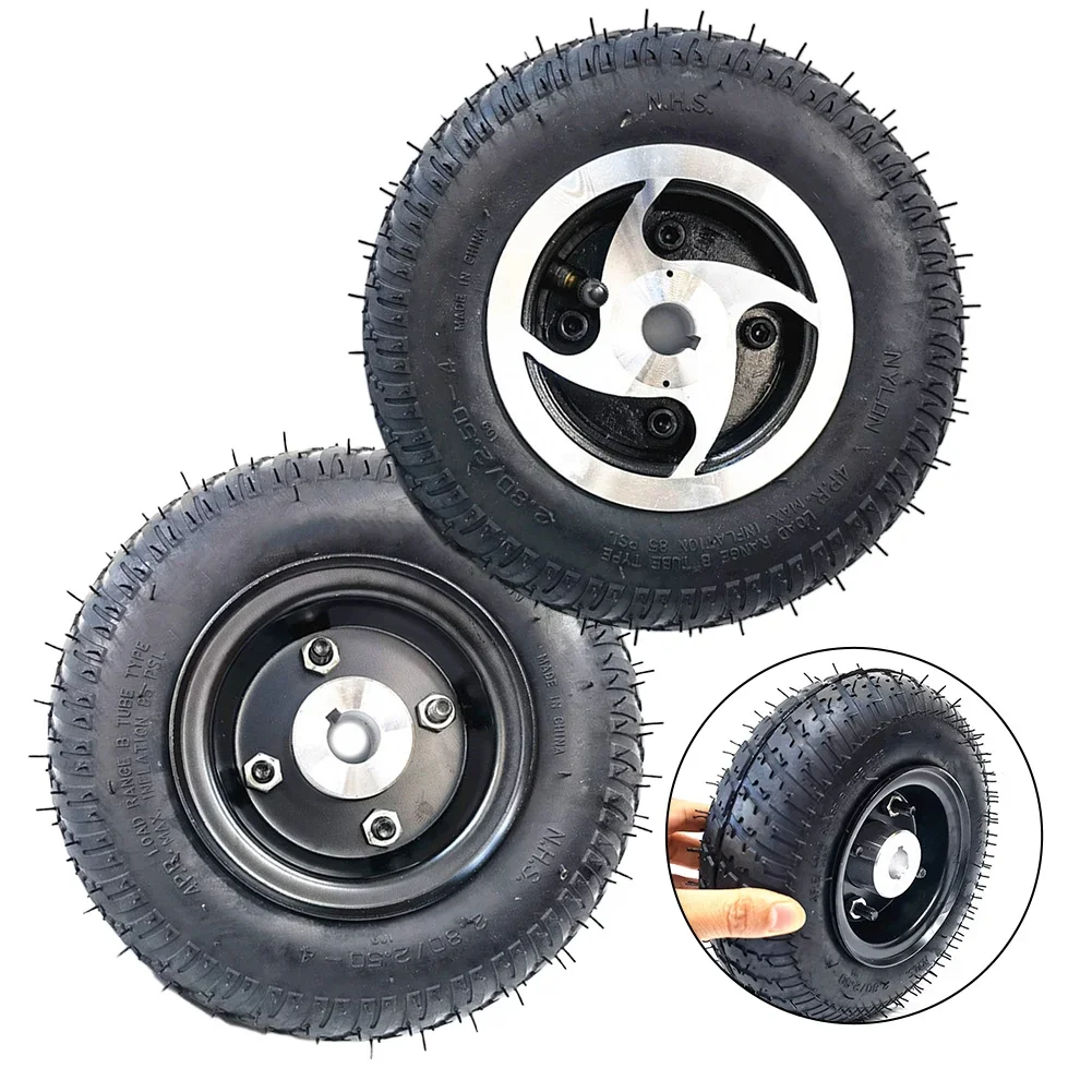 9inch 2.80/2.50-4 Inflation Tire For Elderly Scooter Tyre Whole Tire Wheel Shock Absorption Pneumatic Tires E-scooter Parts