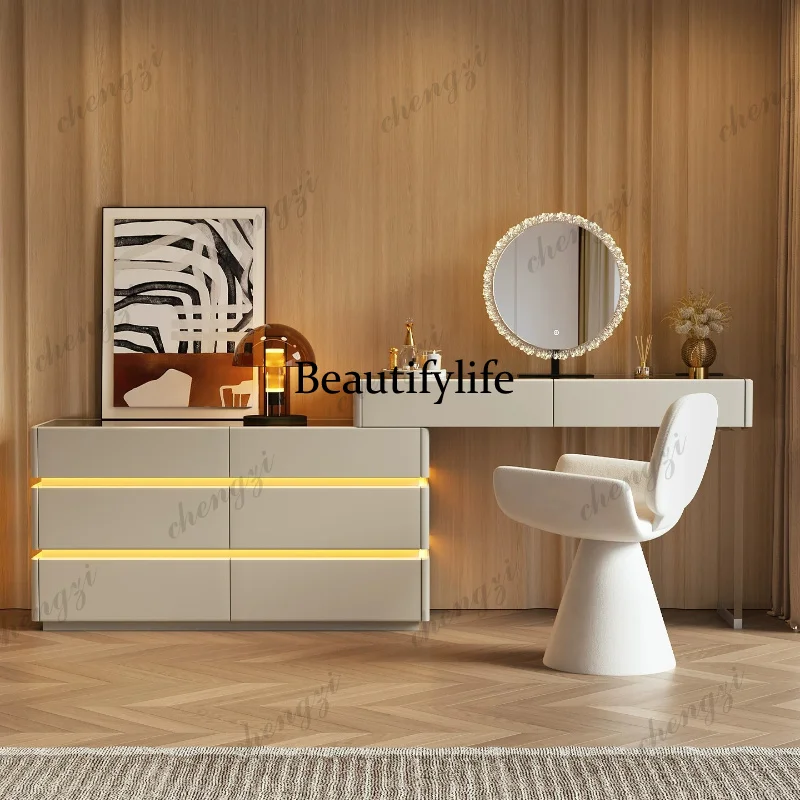 K182 Modern dresser chest bedroom light luxury makeup table Toiletries Dressing tables with mirror vanity desk dressers furnitur