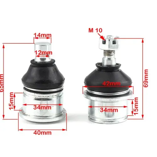 Imagen 2 del producto Juntas de bolas superiores/inferiores aptas para suspensión de brazo oscilante CF500 CFMOTO ATV UTV 500cc CF 188 500 PN 9010-050700 9010-050800 Quad Bike