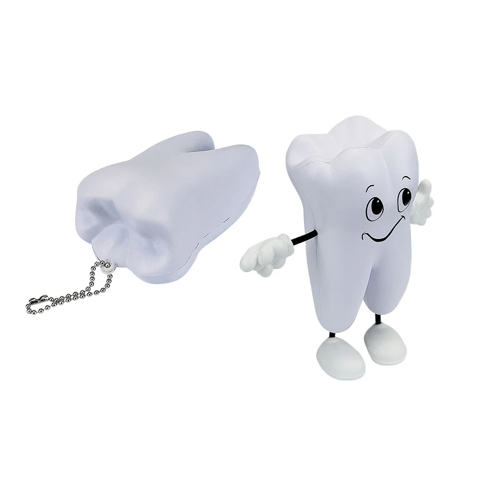 Creative Cute Dental Teeth Shape Squeeze Toy Dentist Gift Soft PU Foam Tooth Doll Model Shape Dental Clinic Souvenir