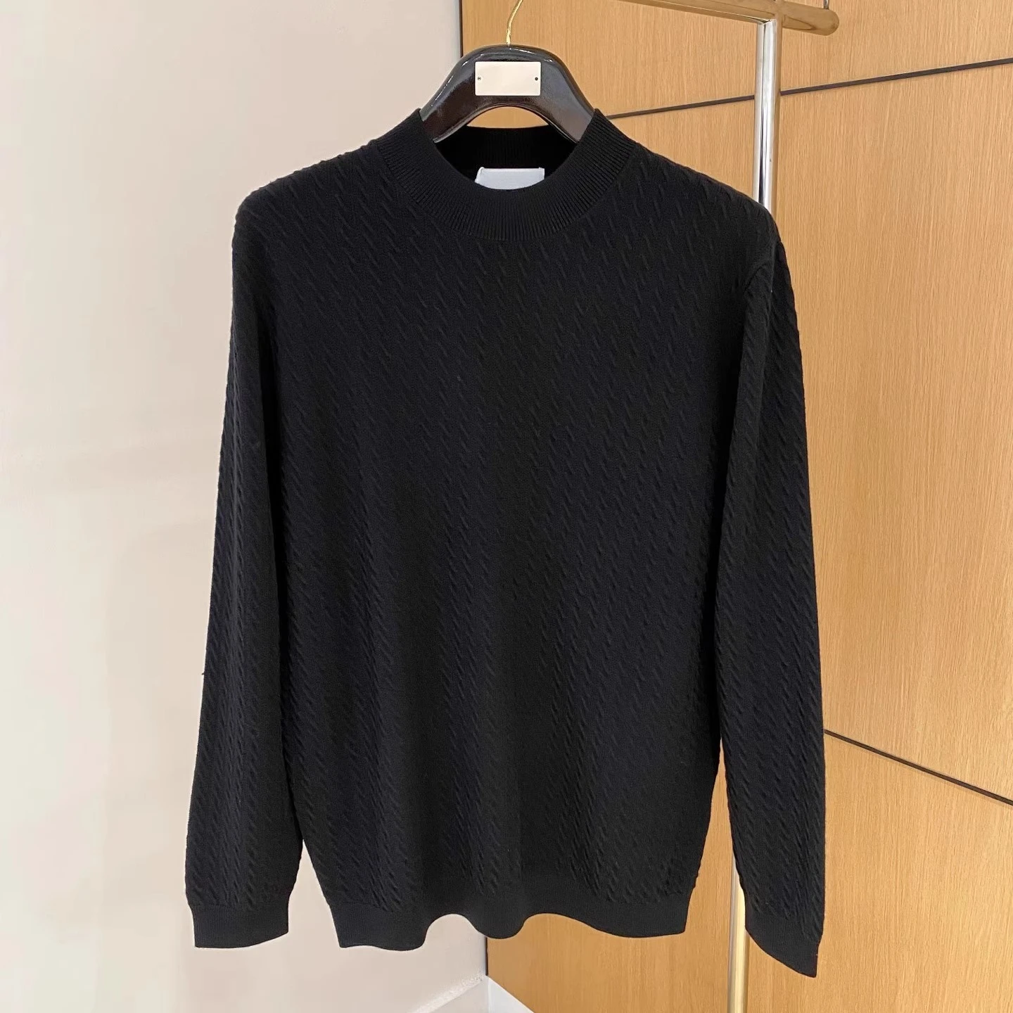 BC Twist Lässiger Herren-Strickwollpullover im alten Geldstil