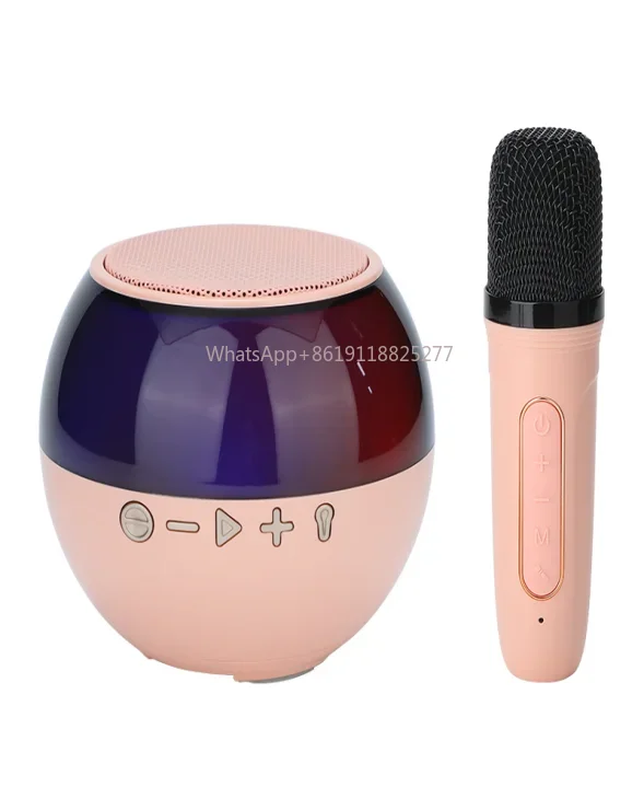 Newest Led Decorate Wireless Party box Outdoor Loudspeaker Portable Home Mini Karaoke Speaker