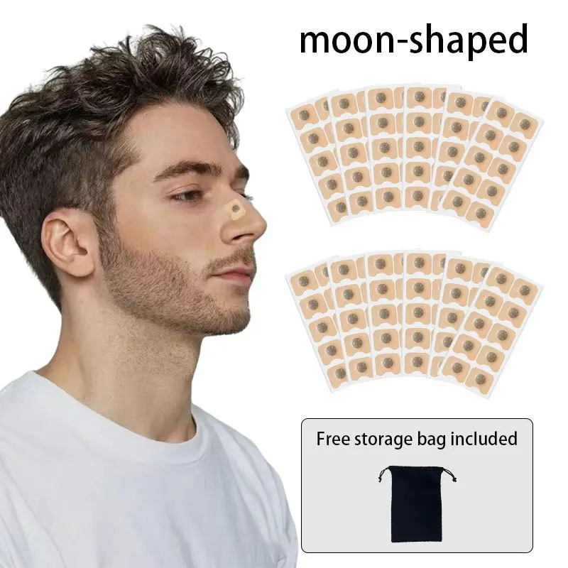 Magnetic Snoring Reduction Nose Patch Set Quiet Sleep Assist Device Minimizes Snoring Interference H2636-7