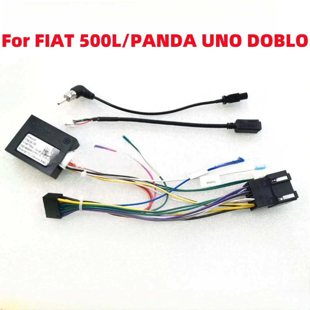 

Декодер Canbus Box для FIAT 500L/PANDA UNO DOBLO Android 2 Din Радио Автомобильный 16-контактный жгут проводов Разъем Кабель питания